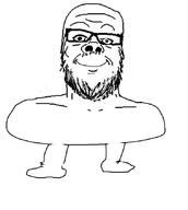 closed_mouth foot glasses smile stubble variant:a24_slowburn_soyjak // 757x846 // 74.6KB