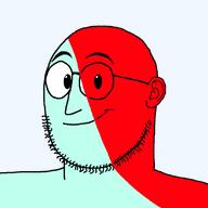 bald closed_mouth cool ear gem glasses happy nose smile stubble variant:weirdpenis // 900x900 // 42.5KB