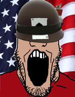 cigarette flag no_eyes open_mouth soyjak team_fortress_2 united_states variant:markiplier_soyjak video_game // 923x1200 // 412.5KB
