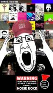 album_cover badge big_black boris_(band) brainbombs butthole_surfers cap clothes drive_like_jehu glasses glenn_branca hand hands_up hat lightning_bolt_(band) melt_banana music nirvana noise_rock rock shellac sonic_youth steve_albini stubble swans teeth text variant:ppp // 1000x1733 // 1.5MB