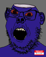 ear hello_my_name_is_(sticker) kuut3_(user) meta:namefags meta:self_insert name_tag namefag purple_skin red_eyes variant:feraljak variant:gapejak // 873x1075 // 311.9KB