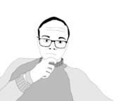 balding clothes forhead_lines glasses meta:tagme soyjak variant:unknown // 2560x1920 // 41.4KB