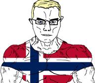blond blue_eyes flag:norway glasses muscular_male norway subvariant:muscular_chud variant:chudjak // 1059x929 // 207.3KB