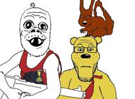 3soyjaks arm baby badge deformed glasses hand looking_at_you nate plush smile soyteen stubble subvariant:feralsquirrel subvariant:jacobson subvariant:neutralplier traced trend:squirreljakking variant:a24_slowburn_soyjak variant:feraljak variant:markiplier_soyjak // 1280x930 // 102.1KB