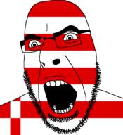 angry bremen flag flag:bremen full_head germany glasses hair looking_to_the_right open_mouth soyjak stubble teeth variant:cobson // 721x789 // 19.4KB