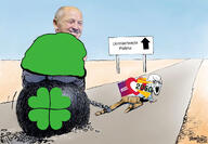 arrow ball beard bloodshot_eyes crying eyebrows fat gape hand leftist leg mouth_open nas parody party poland psl road road_sign shirts smile teeth variant:soyak // 1200x834 // 322.4KB