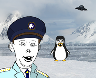 antarctica baby deformed irl_background military_cap military_uniform nazism penguin series:animaljaks subvariant:jacobson subvariant:vlodkuz ufo variant:a24_slowburn_soyjak variant:kuzjak variant:vlodson // 1680x1365 // 1.4MB