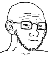 closed_mouth ear eyebags frown glasses no_gradient small_eyes soyjak stubble subvariant:soyak_(tired) template tired variant:soyak white_skin // 632x756 // 15.0KB