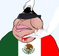 artist:mexicutioner beheaded beheading blindfold blood hand knife mexicutioner satoko_houjou(namefag) shitoko_abuse variant:meximutt // 888x849 // 284.6KB