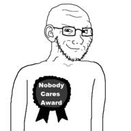 award badge nobody_cares nobody_cares_award ribbon shitnobodycaresabout smug variant:soyak // 600x600 // 45.7KB