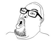 balding ear fat glasses hair neck nose open_mouth stubble variant:unknown // 1280x960 // 260.5KB