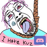 bloodshot_eyes crying discord flag glasses hair hanging littleboylover logo map_(pedophile) mustache open_mouth pedophile purple_hair rope soyjak stubble suicide tattoo text tongue tranny variant:bernd // 400x400 // 87.0KB