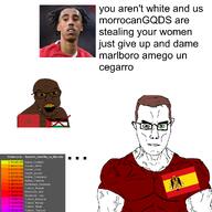 aryan chud green_eyes handsome mogged moor moro morocco obsessed shitskin spain spain_won ugly unbothered variant:feraljak western_sahara white_skin // 1000x1000 // 345.1KB