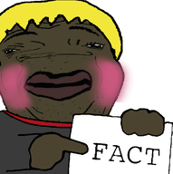 black_skin blond fact hand holding_object holding_sign nigger pointing shitskin soyjak_party subvariant:hunky_twink_sex_machine subvariant:wideniggersignpointing template variant:alicia