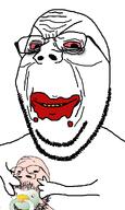baby babyjak blood caca cacaborea eating evil evil_intentions holding_object smile variant:gapejak // 600x1000 // 80.5KB