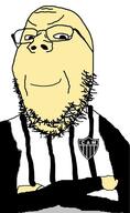 brazil closed_mouth clothes crossed_arms galo glasses hand smile smirk smug soccer soyjak stubble variant:gapejak yellow_skin // 297x484 // 35.1KB