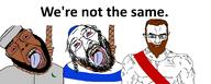 3soyjaks Jesus_BVLL beard black_eyes bloodshot_eyes blue_eyes brown_hair buff christianity clothes eyebrows glasses hair happy_merchant hat islam jesus judaism le_happy_merchant moon nose rope stubble subvariant:muscular_chud suicide teeth tongue variant:bernd variant:chudjak we're_not_the_same you're_the_same // 1994x804 // 459.5KB