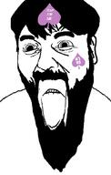 bbc beard biting_lip closed_mouth ear ethan_klein h3h3_productions hair slut someordinarygamers soyjak spade subvariant:hornyson tattoo variant:cobson variant:mutaharjak // 426x668 // 33.1KB