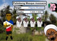 ack allah angry brown_skin buff christian_cross christianity crying flag:philippines hanging islam massacre mosque palimbang_massacre philippines pig rope subvariant:brunetto subvariant:unbotheredchud variant:bernd variant:chudjak variant:cryboy_soyjak variant:impish_soyak_ears variant:soyak wikipedia // 1500x1074 // 1.3MB
