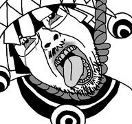 anime bloodshot_eyes clothes crying glasses hanging hat lukyon mustache open_mouth rope sekaioni soyjak stubble suicide variant:bernd // 768x718 // 45.1KB