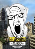 arm building glasses gmod hand hands_up mountain open_mouth skibidi_toilet sky stubble teeth toilet tree variant:ppp // 1005x1404 // 1.1MB