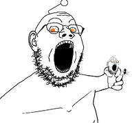 3soyjaks antenna arm bloodshot_eyes bug bug_chungus crazed ear glasses hand holding_object open_mouth orange_eyes reddit redditard soyjak spider stubble variant:gapejak // 1280x1200 // 310.5KB