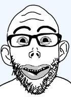 beard ear glasses lips mutt_lips nose series:fusionjaks soyjak subvariant:shitson template variant:nojak white_skin // 875x1200 // 35.0KB