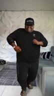 ascence_(user) baseball_cap black_shirt brown_skin dance flag:lgbt_pride_flag flag:quebec meta:ai_generated meta:namefags music obese tiktok variant:meximutt viggle viggle_ai // 576x1024, 14.4s // 2.4MB