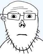 beard closed_mouth ear glasses neutral soyjak stubble subvariant:thremboson variant:vlodson white_skin // 640x805 // 83.4KB