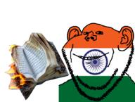 burning fire flag:india hindu hinduism india indian islam meta:tagme mudslime muslims pisslam quran variant:impish_soyak_ears // 1060x800 // 414.2KB