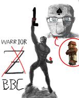 Warrior-Z(user) a10_eyes balaclava bbc buff buttplug dildo islam muscles muscular_male queen_of_spades variant:chudjak white_skin // 2200x2750 // 1.9MB