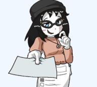 beanie clothes glasses hair hand holding_object nintendo nintendo_switch paper paro smug soy soylent soylent_(cacao) transparent_background variant:soytan video_game wiki // 1206x1080 // 64.4KB