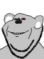 animal closed_mouth ear koala series:animaljaks smile soyjak stubble variant:impish_soyak_ears // 598x800 // 56.4KB