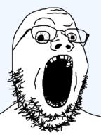 crazed crazy glasses open_mouth retard soyjak stubble variant:gapejak // 600x800 // 28.9KB