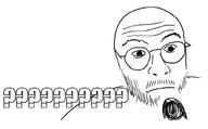 closed_mouth glasses mustache question_mark soyjak stubble text variant:unknown // 1000x622 // 101.4KB