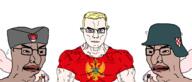 aryan blond blue_eyes brown_skin chetniks croatia european_union flag:european_union flag:montenegro flag:russia flag:serbia montenegro russia serbia subvariant:chudjak_front subvariant:muscular_chud ustasha variant:chudjak white_skin // 2555x1090 // 152.0KB