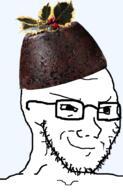 clothes food foodjak glasses hat pudding smile smug soyjak stubble variant:soyak // 642x1000 // 354.7KB