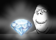 ai_but_not_completely_ai_doe artist:crimsonvoidhydra1488 beard gem gemerald gemstone glasses glowing happy shadow shiny smile stubble subvariant:wholesome_soyjak surprised variant:gapejak // 1250x900 // 450.2KB