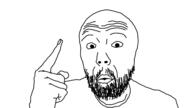 bald beard mouth_closed pointing soyjak wrinkles // 1280x720 // 57.2KB