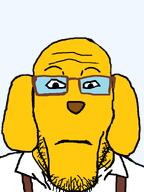 dog dog_ear glasses janny jannyplier neutral stubble subvariant:neutralplier suspenders transparent_background variant:markiplier_soyjak // 600x800 // 65.4KB