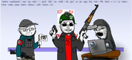 1488 art cap chud clothes emblem:soyjak_party flag gape glasses gun hat helmet hoodie m16 multiple_soyjaks soyjak soyjak_party ss_runes stubble swastika total_nigger_death trenchcoat variant:chudjak variant:gapejak variant:soyak vest wasr-10 // 2388x1080 // 873.4KB