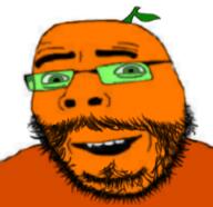 froot froot_(user) glasses orange_skin smile stem stubble variant:cobson // 980x948 // 349.8KB