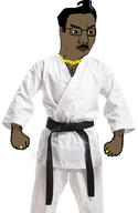 angry brown_skin closed_mouth glasses hair hairy indian karate mustache ring soyjak variant:chudjak // 417x638 // 120.2KB