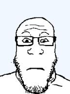 animated beard ext=gif glasses horror meta:not_oc neutral scary subvariant:neutralplier variant:markiplier_soyjak weird // 191x255 // 835.0KB