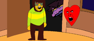 clothes deltarune deltatroon door full_body kris_(deltarune) kris_where_the_fuck_are_we open_mouth room soul susie_(deltarune) teeth variant:cobson variant:feraljak video_game // 2304x1002 // 295.3KB