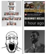 2022bakhmut bakhmut_is_still_bakhmut border cope december february february_15 february_28 flag:luhansk_coat_of_arms flag:russia flag:ukraine gigachad helmet historylegends january looking_at_you luhansk march military november open_mouth philippe_petain russa soyjak stubble text ukraine variant:markiplier_soyjak youtube // 934x1110 // 714.8KB