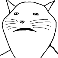 animal cat cat_ear closed_mouth ear sad snout soyjak subvariant:impish_meowjak swede_(artist) variant:impish_soyak_ears whisker // 598x800 // 12.2KB