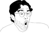 clothes glasses hair hasan_piker open_mouth soyjak stubble variant:unknown // 827x593 // 61.6KB