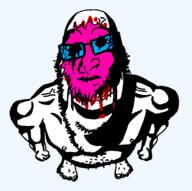 blood doll_(user) five_nights_at_cobson's full_body glasses looking_at_you looking_up skinned_face subvariant:hornyson variant:cobson // 1110x1106 // 46.1KB