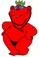 animated broot broot_(user) dance family_guy fat full_body red_skin thong variant:impish_soyak_ears wink // 398x589 // 132.0KB